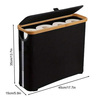 Toilet Paper Storage Basket with Lid