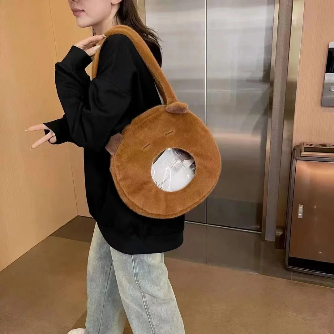 Capybara Plush Mini Backpack