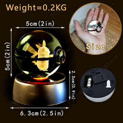 Pokémon 3D Crystal Ball Night Light