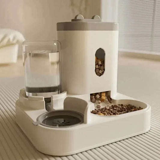 2-in-1 Food & Water Dispenser for Cats & Dogs