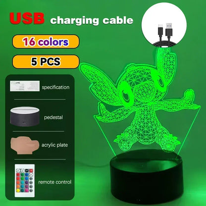 3D Illusion Stitch Night Light