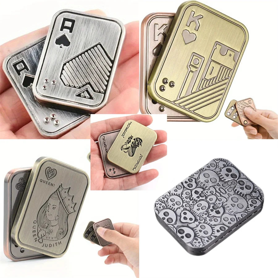 Double Sided King & Ace Metal Slider Stress Relief Toy