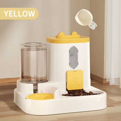 2-in-1 Automatic Cat Food and Water Dispenser