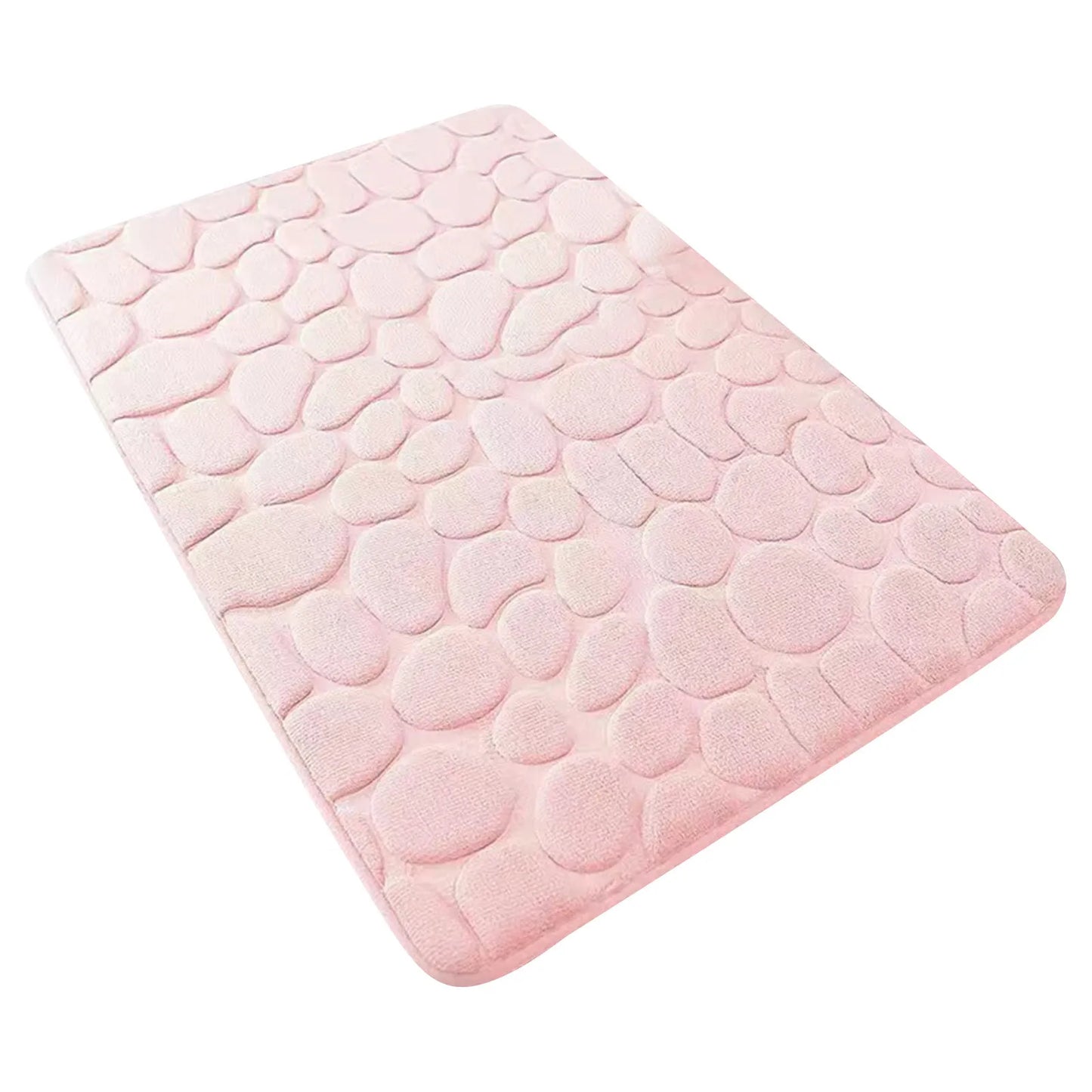 Cobblestone Embossed Bathroom Mat