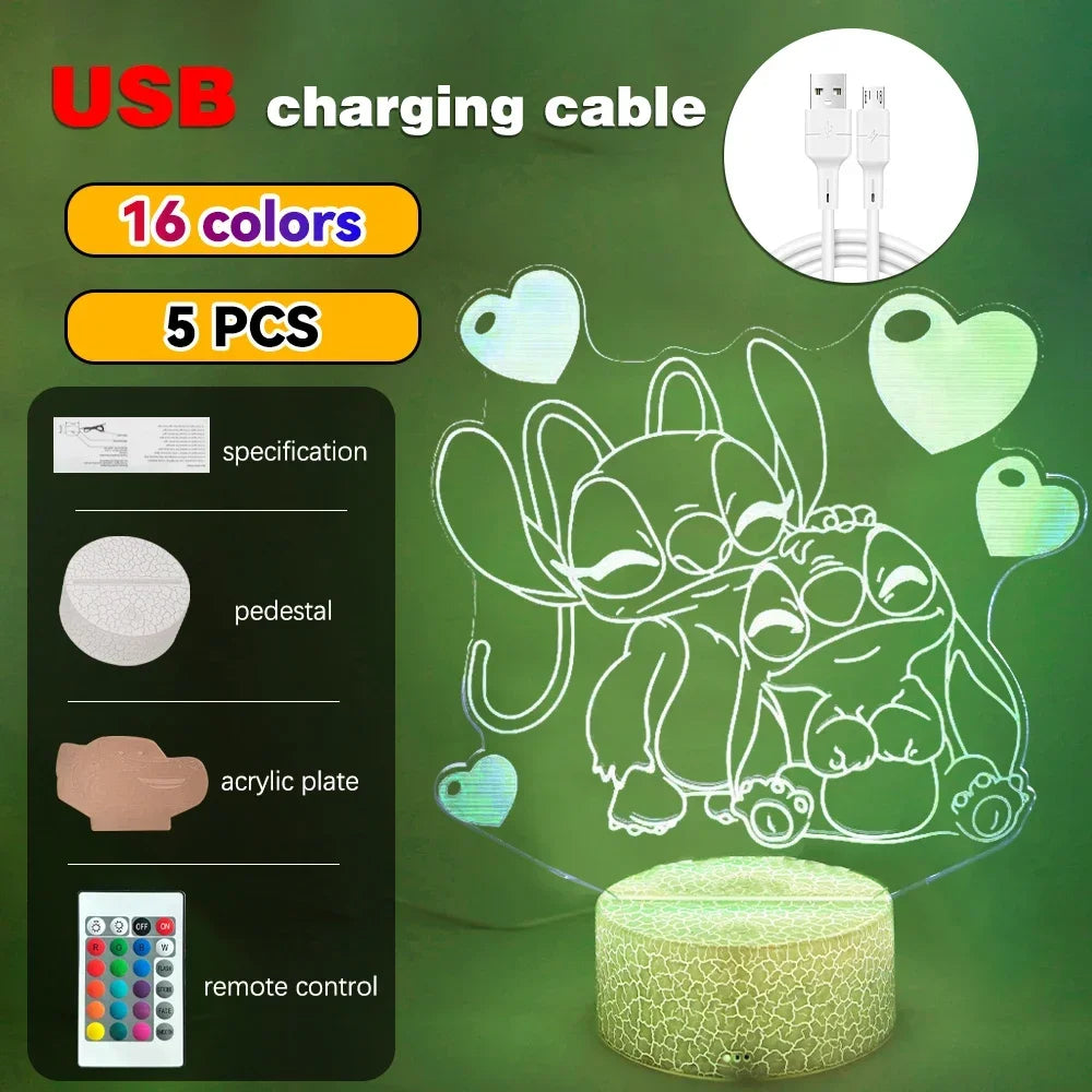3D Illusion Stitch Night Light