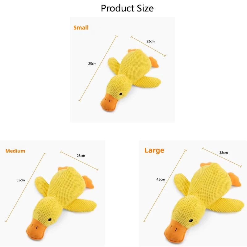 Plush Duck Squeak Toy for Dogs