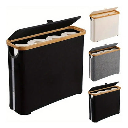 Toilet Paper Storage Basket with Lid