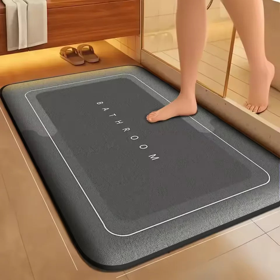 Absorbent Anti-Slip Bathroom Floor Mat