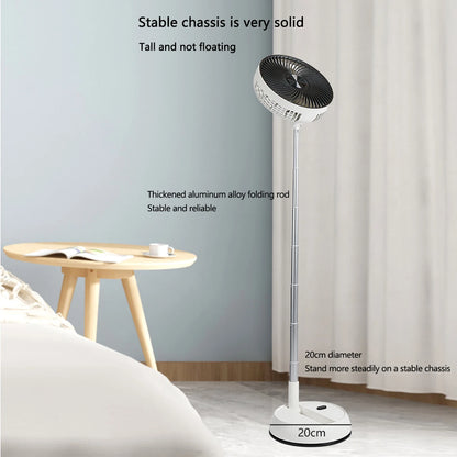 Portable Oscillating Standing Fan with Remote