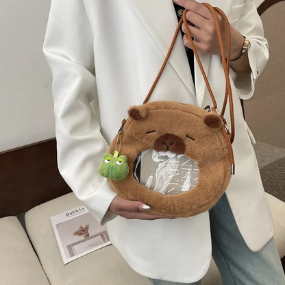 Capybara Plush Mini Backpack