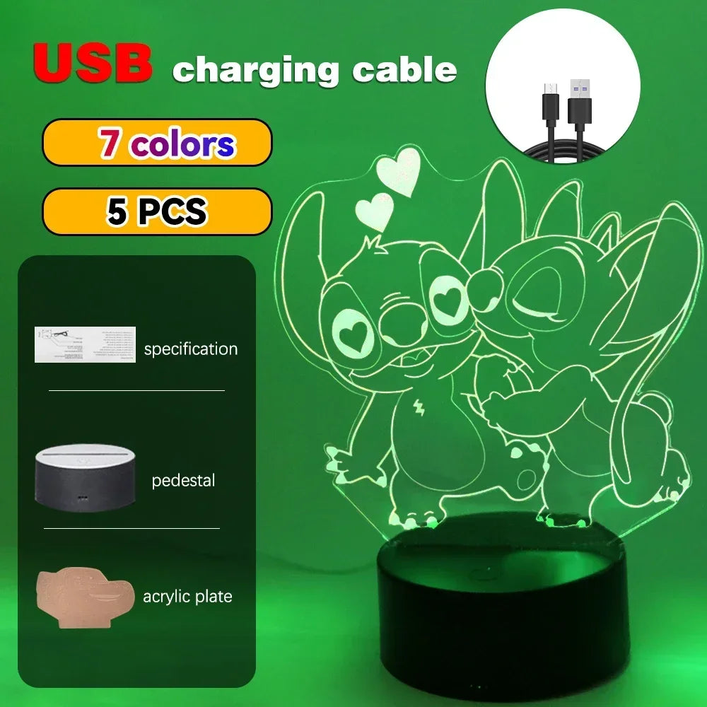 3D Illusion Stitch Night Light