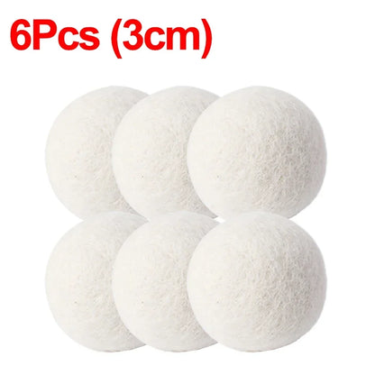 6Pcs Reusable Wool Dryer Balls