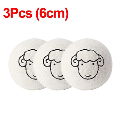 6Pcs Reusable Wool Dryer Balls