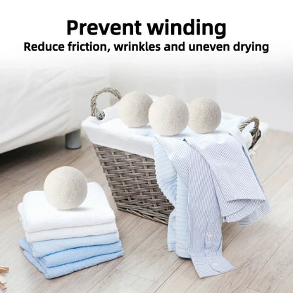 6Pcs Reusable Wool Dryer Balls