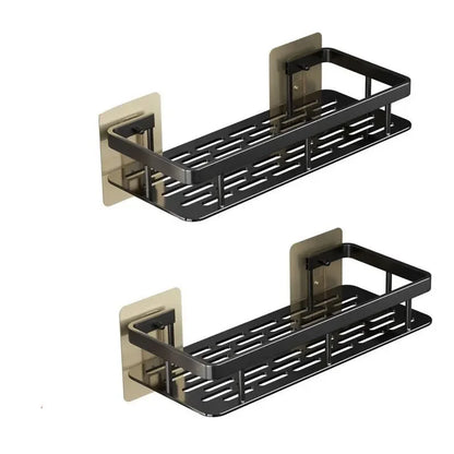 Bathroom Corner Storage Rack – Adhesive Shower Shelf