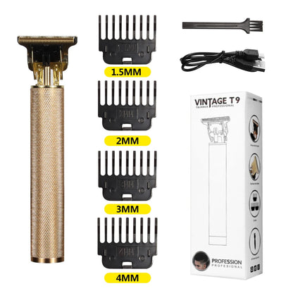 TrimMaster™ T9 LCD Precision Hair & Beard Trimmer – Professional Electric Clipper for Men