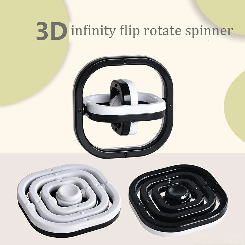 3D Flip Fidget Spinner – Sensory Stress Relief Toy for Kids & Adults