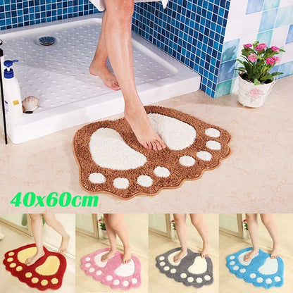 Paw Shaped Bathroom Rug