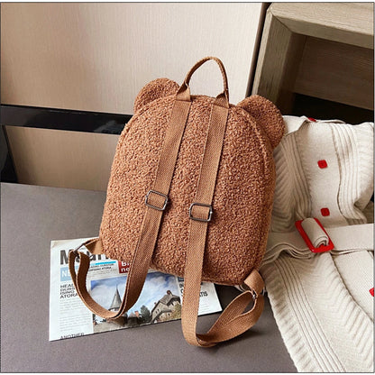 Plush Bear Ear Mini Backpack