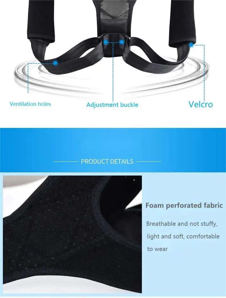 BeeChip™ Posture Pro+ | Breathable Back Correction Belt