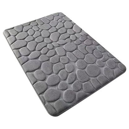 Cobblestone Embossed Bathroom Mat