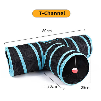 Foldable Cat Tunnel Play Toy