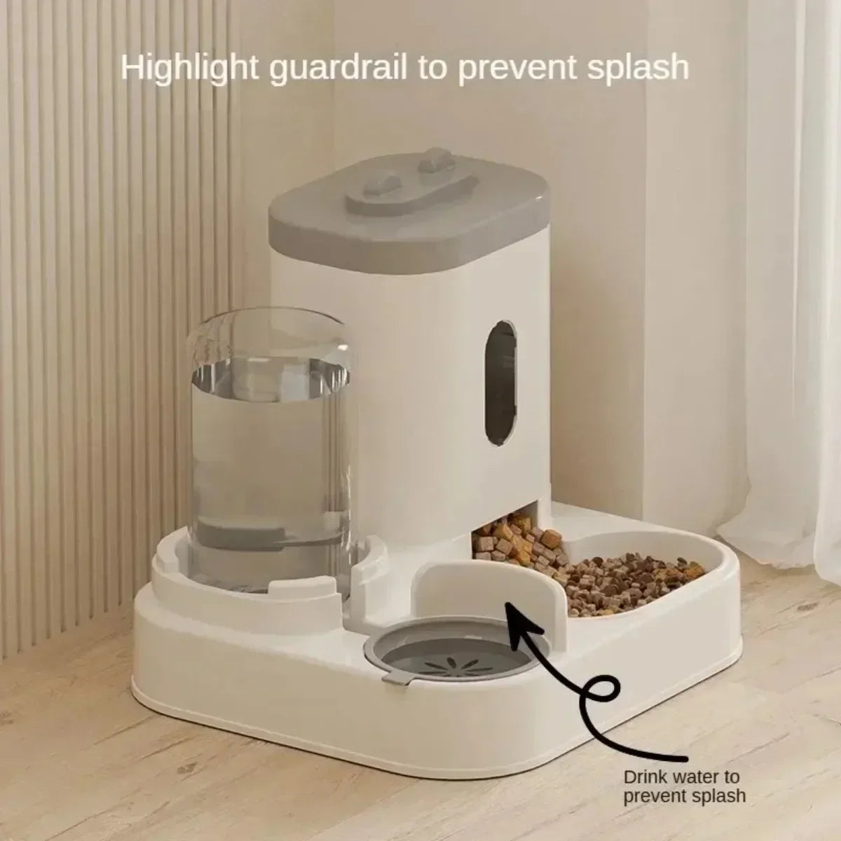 2-in-1 Food & Water Dispenser for Cats & Dogs