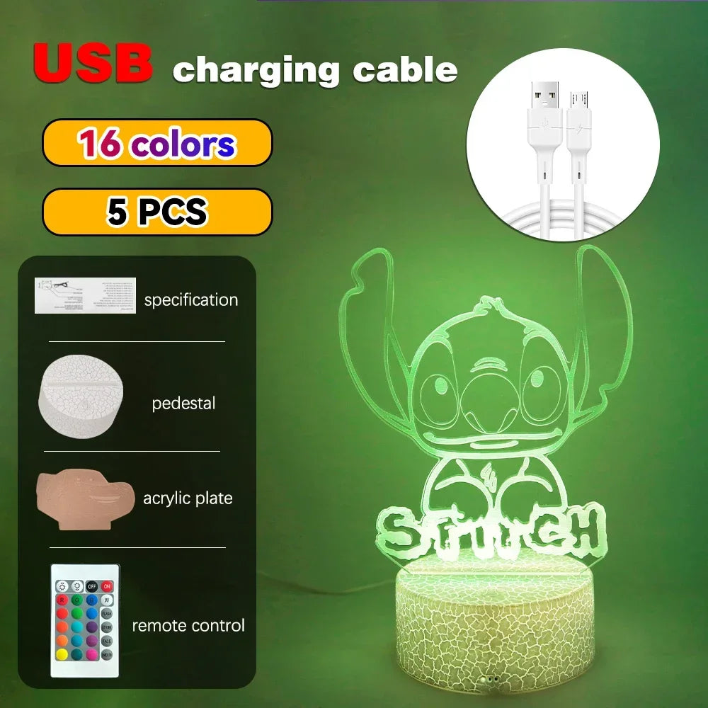 3D Illusion Stitch Night Light