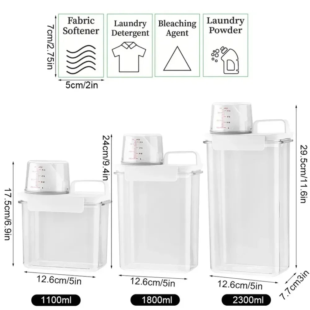 Airtight Laundry Powder Storage Box