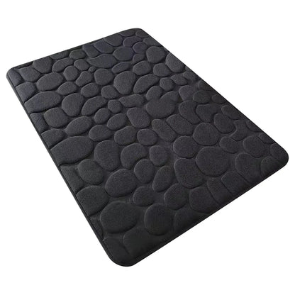 Cobblestone Embossed Bathroom Mat