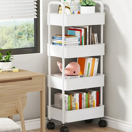 Mobile Storage Trolley – 5-Tier Organizer Cart with Wheels