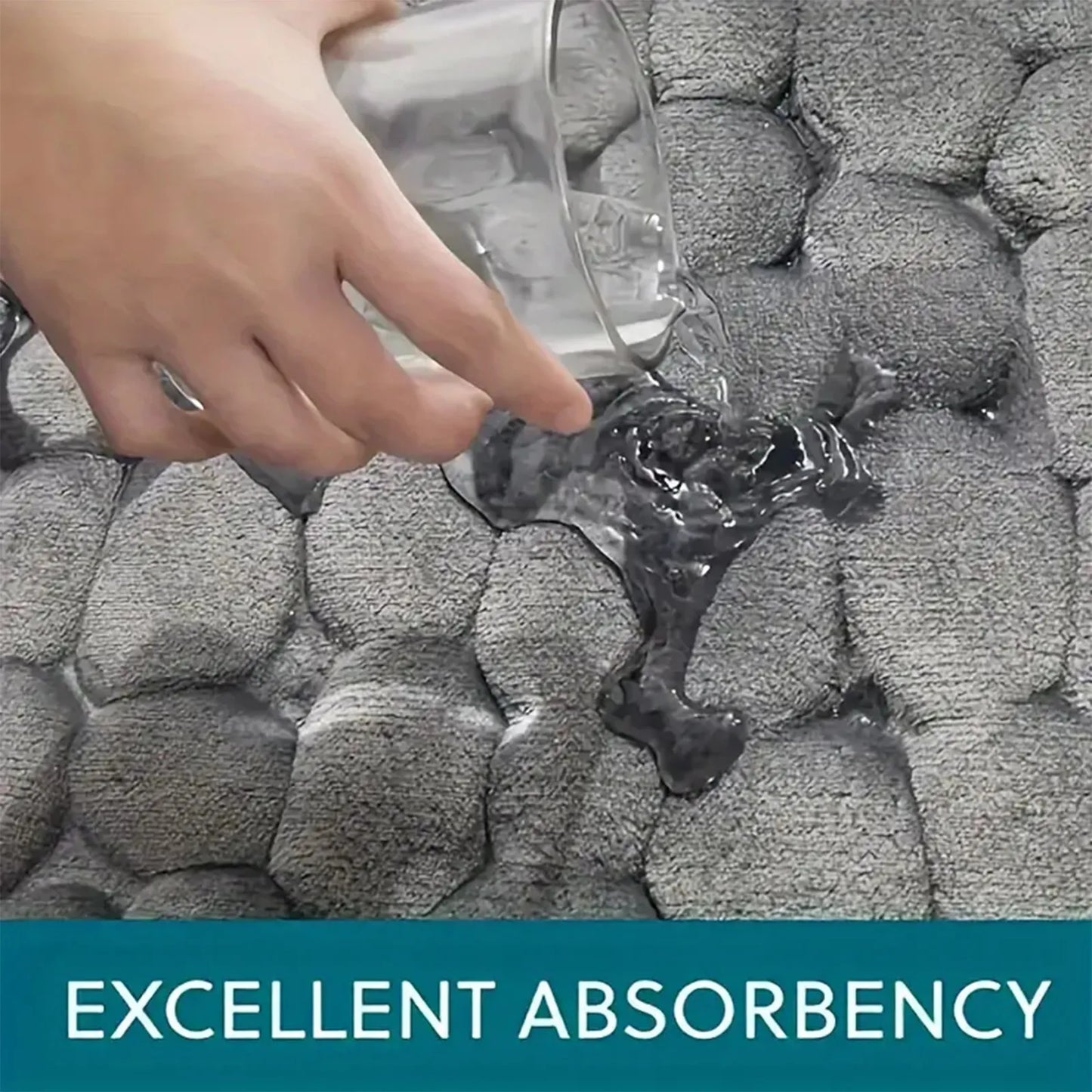 Cobblestone Embossed Bathroom Mat