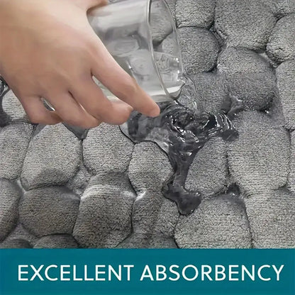 Cobblestone Embossed Bathroom Mat
