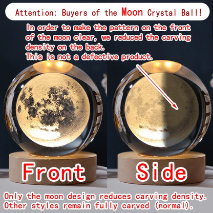 3D Crystal Ball Night Light
