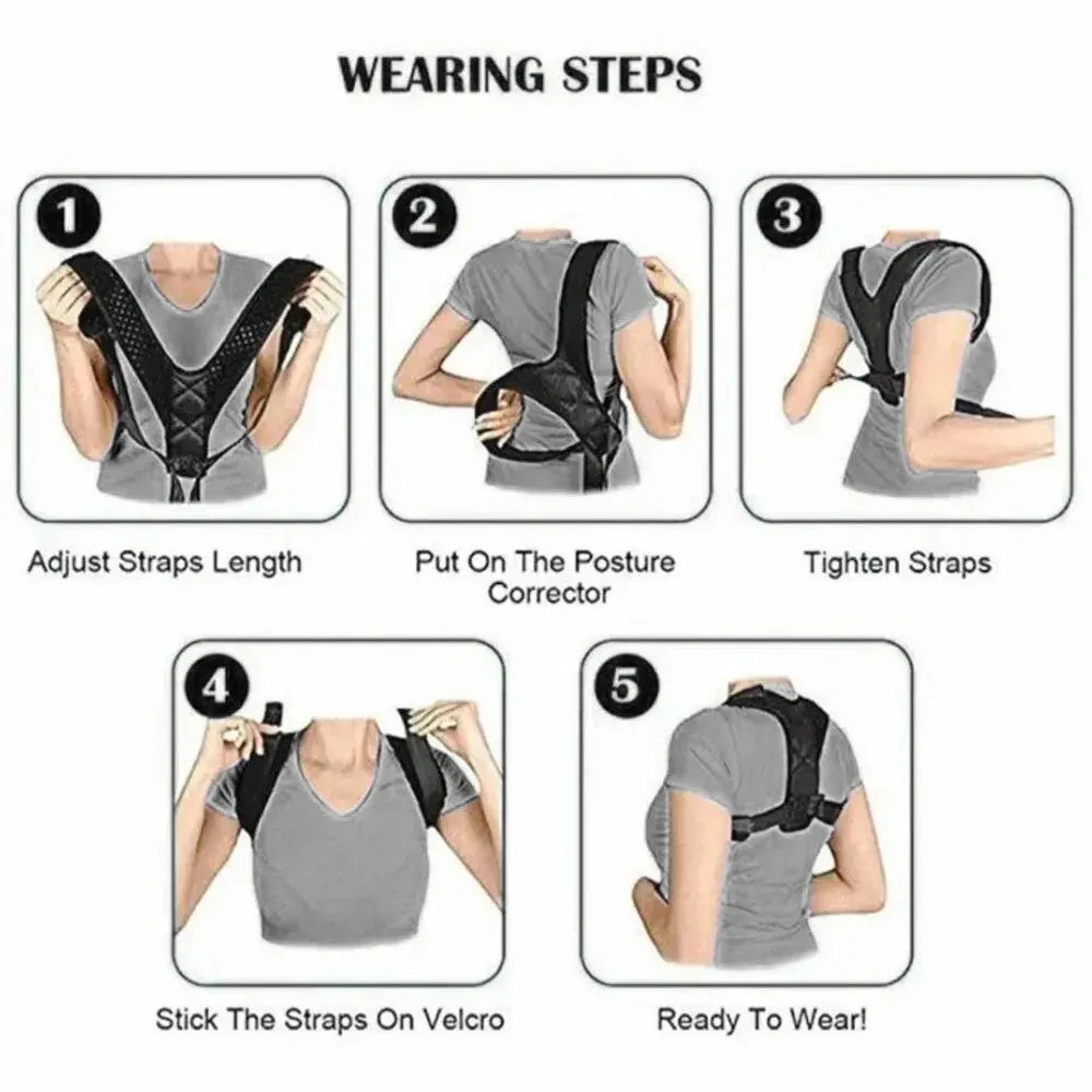 BeeChip™ Posture Pro+ | Breathable Back Correction Belt