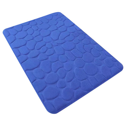 Cobblestone Embossed Bathroom Mat