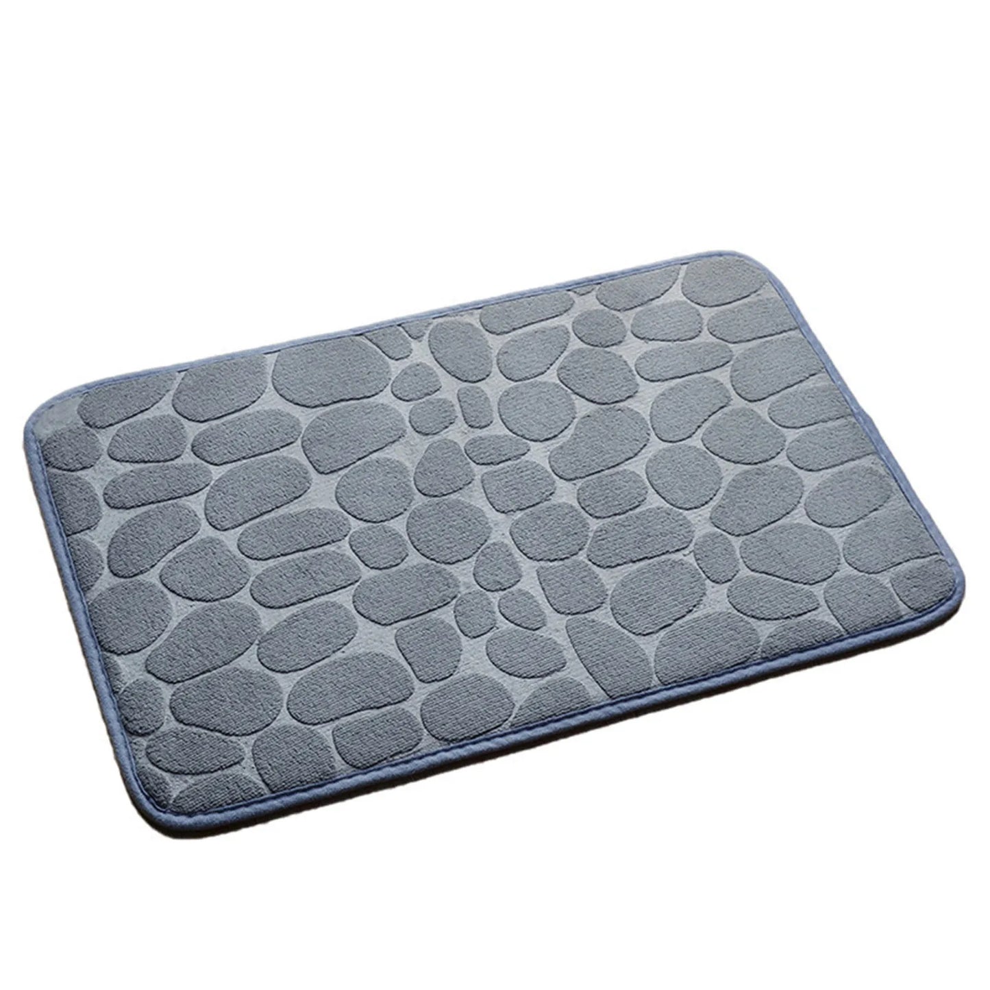 Cobblestone Embossed Bathroom Mat