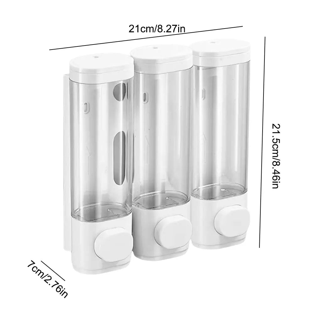 3 piece Wall-Mounted Soap Dispenser