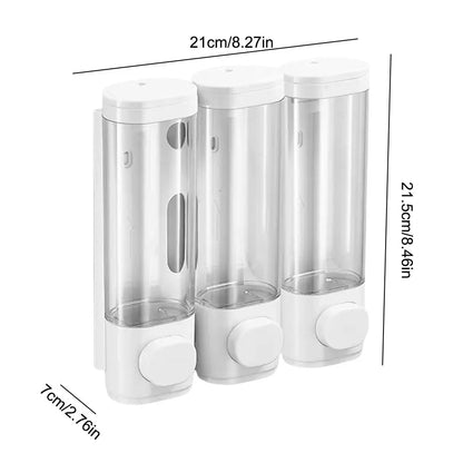 3 piece Wall-Mounted Soap Dispenser