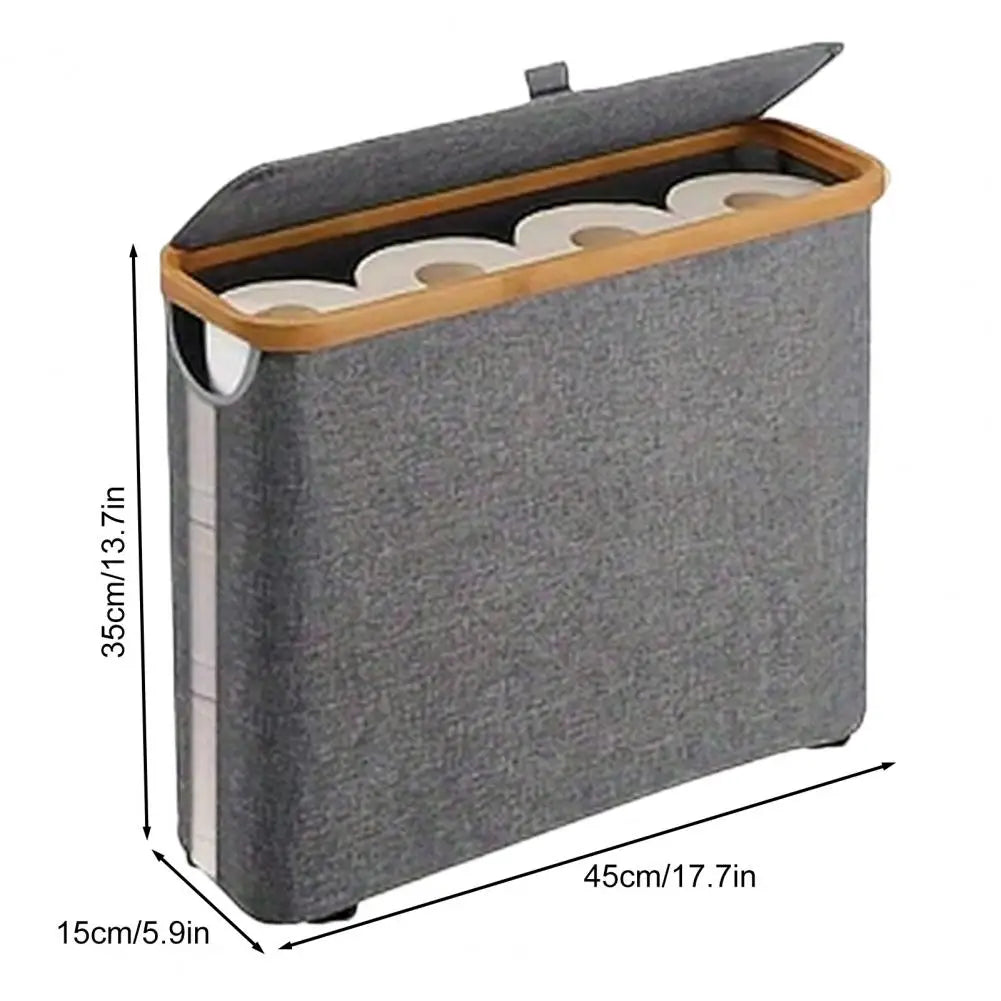 Toilet Paper Storage Basket with Lid