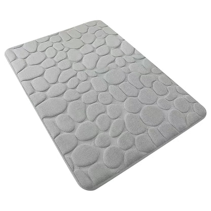 Cobblestone Embossed Bathroom Mat