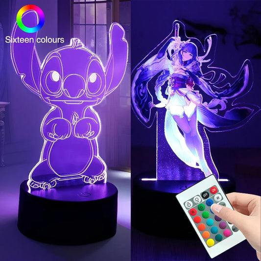 3D Illusion Stitch Night Light