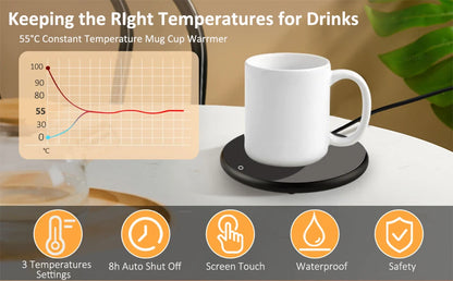 USB Mug Warmer – Electric Coffee Cup Heater with Thermostatic Coaster