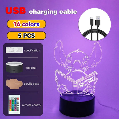 3D Illusion Stitch Night Light